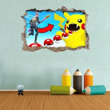 Vinyles adhésifs 3d pokemon fortnite