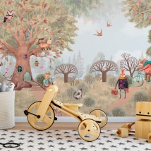 Papiers peints pour enfants ou bébés animaux de la forêt