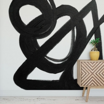 Peinture murale ou papier peint peinture eduardo chillida