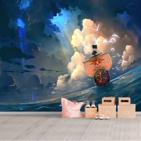 Murale ou papier peint une pièce