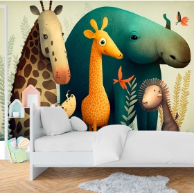 Papier peint ou papier peint animaux &eacute;tranges