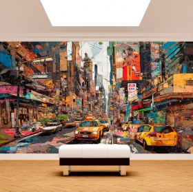 Photo murale ou papier peint illustration de la ville