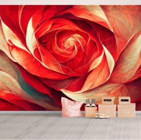 Photo murale ou papier peint artistique rose dessin en gros plan