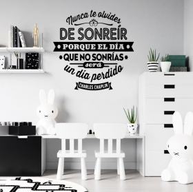 Vinyles expression de motivation charlie chaplin