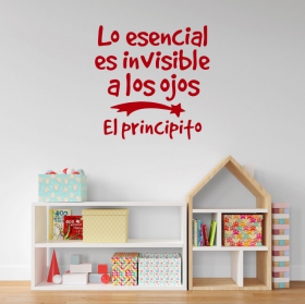 Vinyles phrase le petit prince l'essentiel est invisible pour les yeux