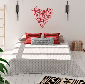 Vinyle phrase en anglais love is in the air