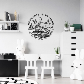 Vinyles phrase poudlard est ma maison harry potter