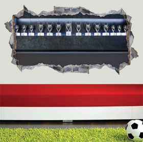 Vinyle 3d real madrid coupes europe football