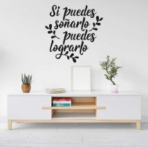 🥇 Stickers muraux décoratifs avec des citations motivantes pour rêver en  grand 🥇