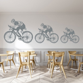 Vinyles d&eacute;coratifs de sport cycliste