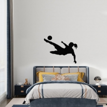 Vinyle décoratif sport football féminin