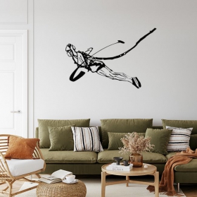 Autocollants en vinyle de parachutistes dans les airs