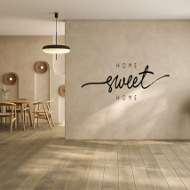 Autocollants en vinyle phrase home sweet home