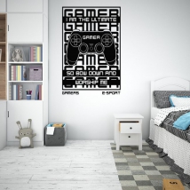 Joueur playstation en vinyle décoratif