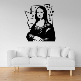 Autocollants en vinyle la gioconda da vinci