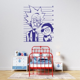 Vinyle d&eacute;coratif rick et morty arr&ecirc;t&eacute;s