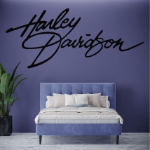 Autocollants en vinyle signature harley davidson