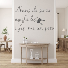 Vinyle adhésif phrases abans de sortir