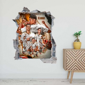 Vinyle 3d trou jude bellingham collage