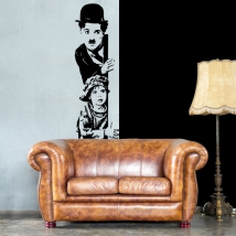 Vinyle et autocollants charles chaplin le gamin