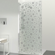 Cercles en vinyle pour cloisons de salle de bain