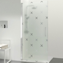 Vinyle pour les écrans traverse les salles de bains